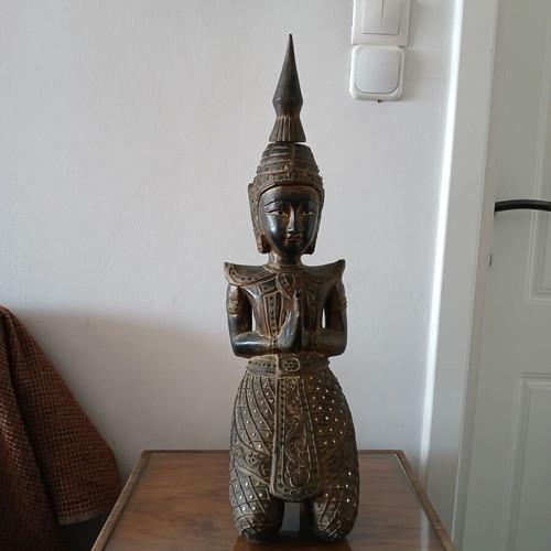 Wooden deity height 57cm like new