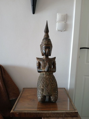 Wooden deity height 57cm like new