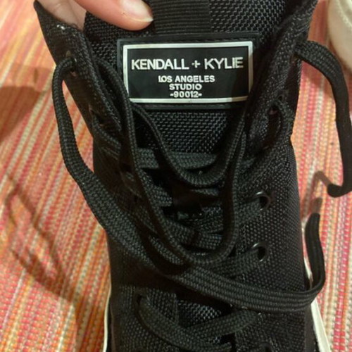 Kendall + Kylie Black High-Top Sneakers, size 39