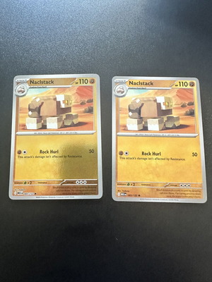 Naclstack 083/132 Mega Evolution Pokemon card, normal and reserve