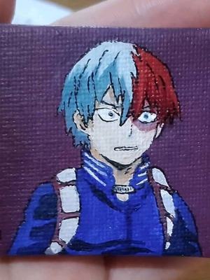 MHA Shoto Todoroki magnet new, 5x5 cm canvas