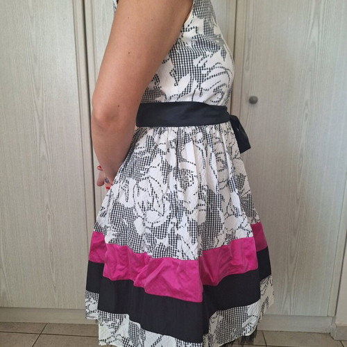 Manolo formal dress size L like new with belt