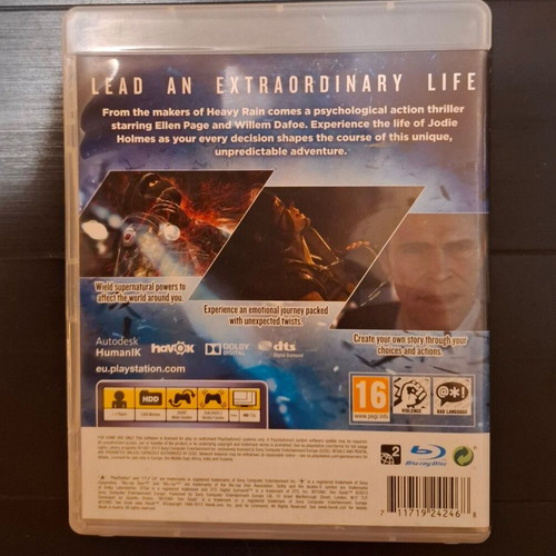 Beyond: Two Souls PS3 game used, action adventure