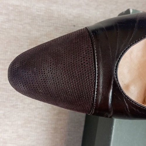 Haralas leather pumps, black, size 38.5
