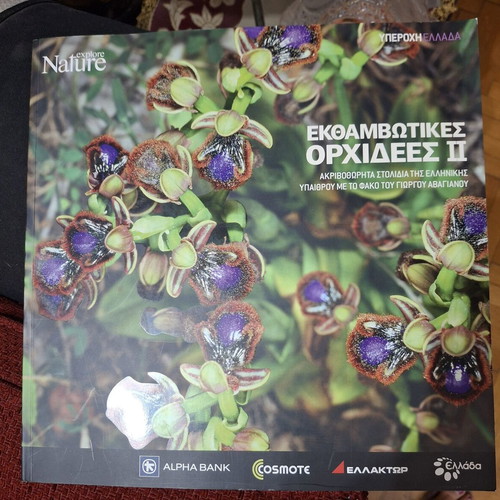 Dazzling Orchids II book, Greek wildflowers by G. Avagianou