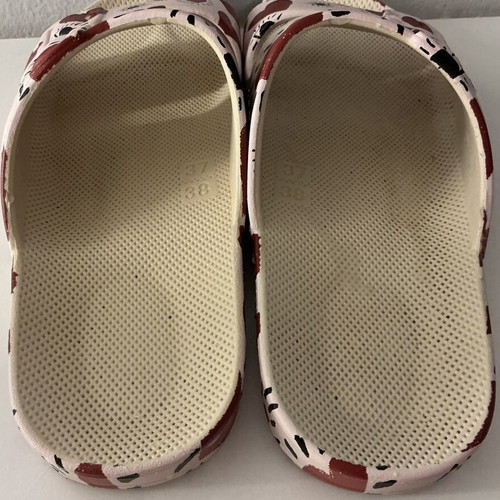 Moses flip flops like new, size 37/38, red and pink