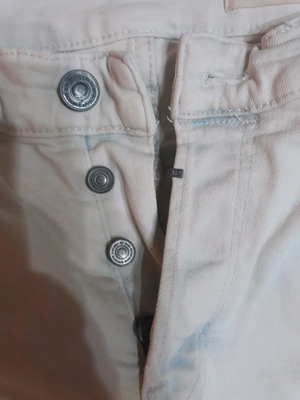 Τζιν παντελόνι Allsaints εκρού ελαστικό με σκισίματα σαν καινούριο