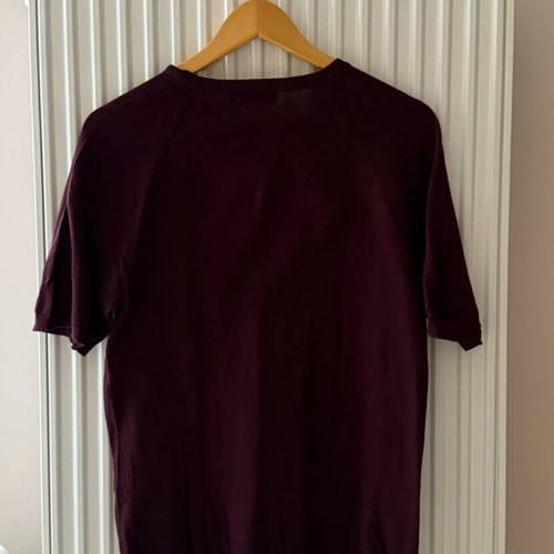 Tshirt Bershka Medium burgundy knit 100% cotton like new