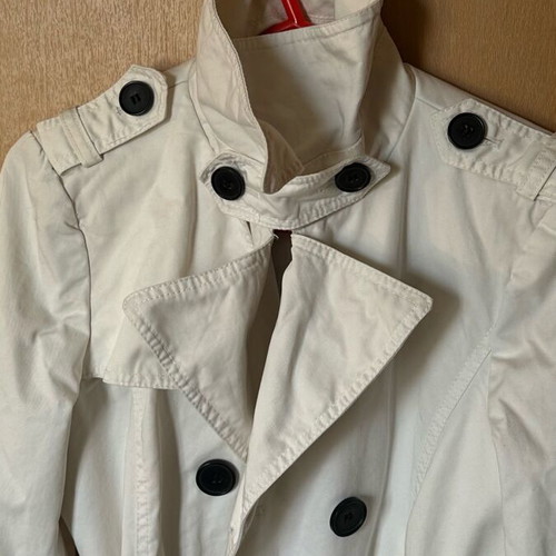 Zara coat S like new, black and white, cotton