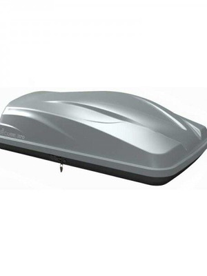 Levup Cube 370L Roof Box used, silver, plastic, right opening