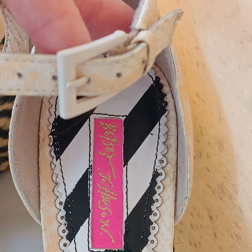 Betsey Johnson platforms used, size 38.5, beige