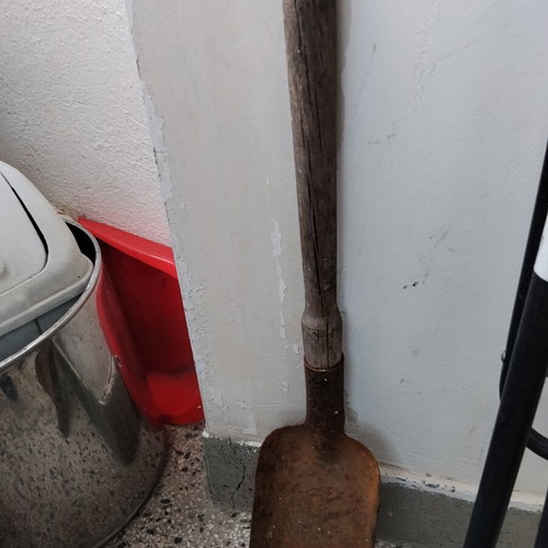 Retro metal shovel (sovat) for coal and ash