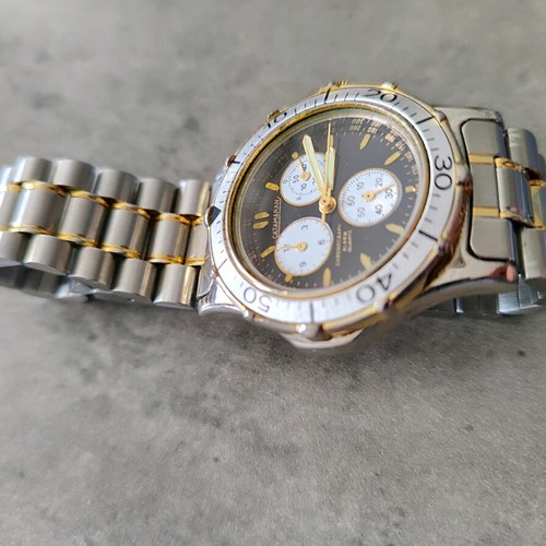 Catamaran chronograph like new, vintage 90s, black and silver
