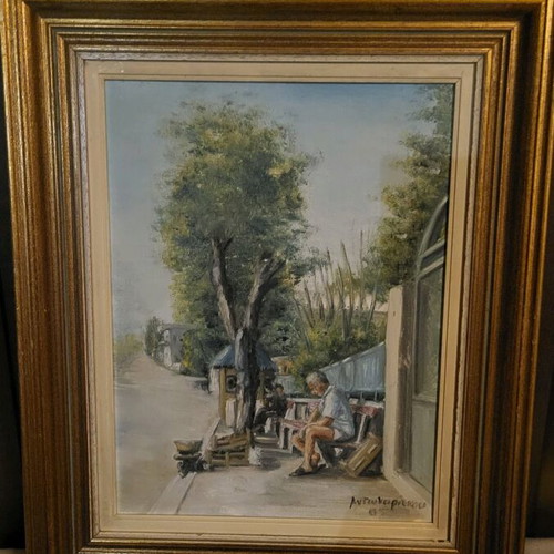 Antonarakou 65 oil painting used, wooden frame