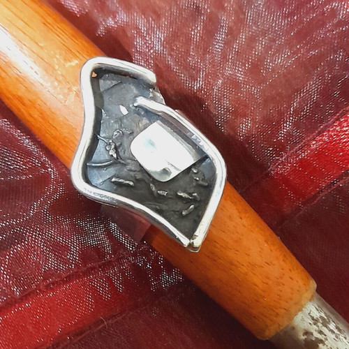 Handmade silver ring 925 new, size 63