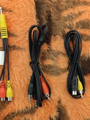 Audio and video cables used, pack of 9 pieces