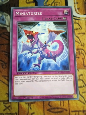 Miniaturize Yu-Gi-Oh! κάρτα παγίδα σαν καινούργιο