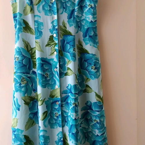Maxi semizie dress like new, women's summer floral, size XL