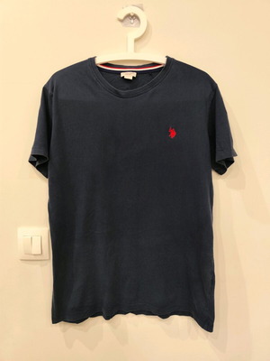 Us Polo Assn T-shirt μπλε, μέγεθος L, σαν καινούργιο