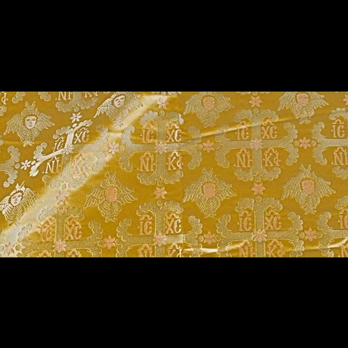Ecclesiastical Jacquard Gold-Colored Priestly Fabric new