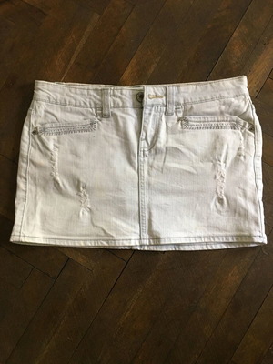 Fish and Bone denim mini skirt like new, size M, blue