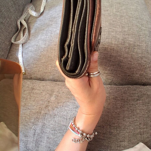 DKNY Leather Wallet Brown like new vintage distressed look