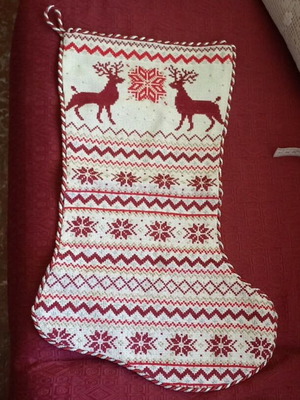 Christmas stocking new, size 0.44×0.33