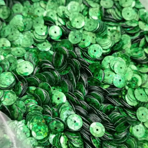Green shiny sequins 50g new