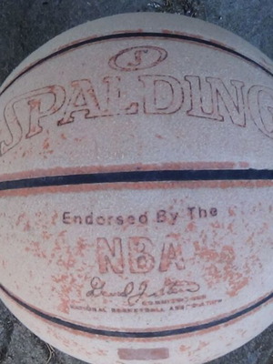 Μπάλα μπάσκετ Spalding NBA Endorsed μεταχειρισμένη, μέγεθος 7, συνθετικό δέρμα
