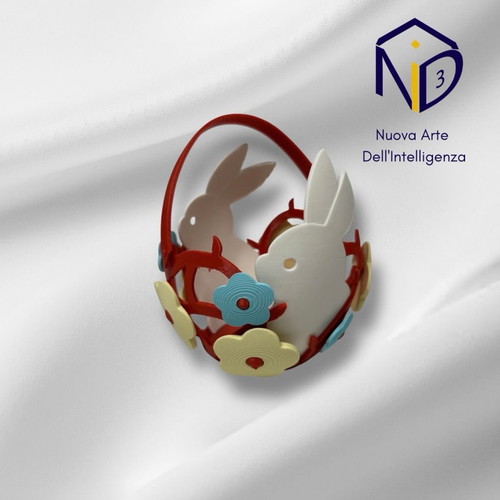 Easter Spring Egg Basket 3D Printed New Decorative