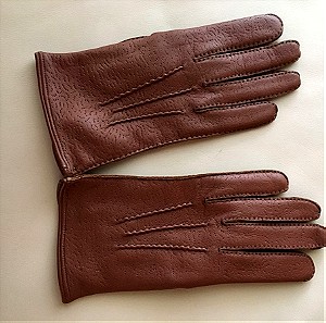Δερμάτινα γάντια με εσωτερική επένδυση (αχρησιμοποίητα)