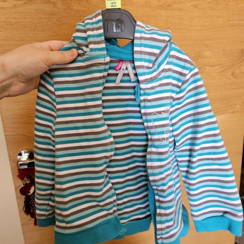 Girls' sweatshirt jacket 86cm like new