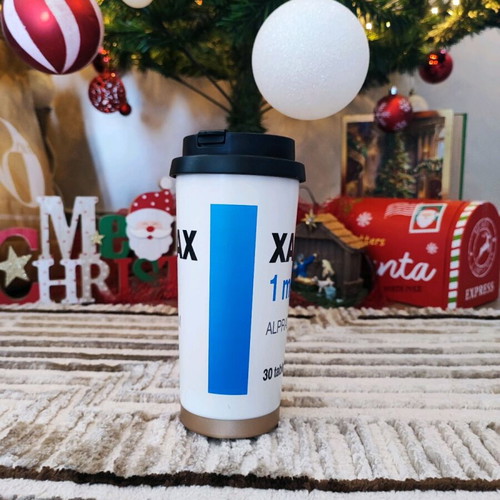 XANAX 1mg Thermos Cup new 530ml with built-in straw
