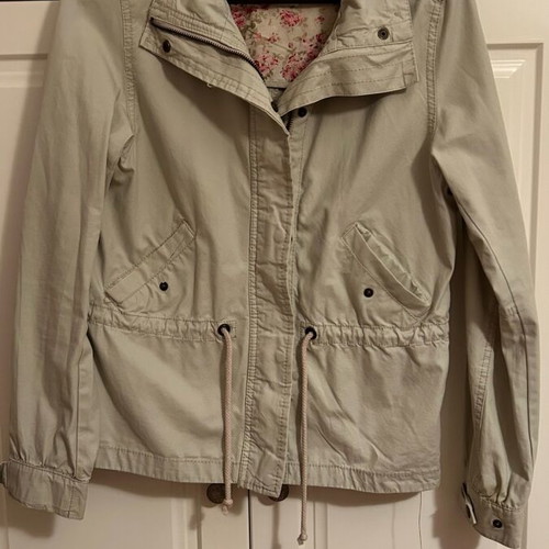 H&M spring jacket used, beige, size S