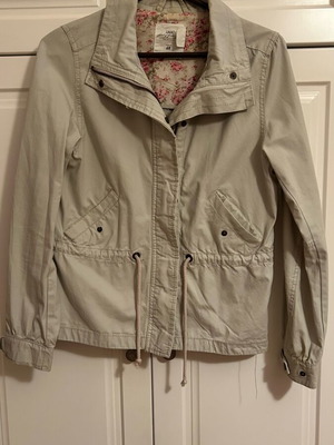 H&M spring jacket used, beige, size S