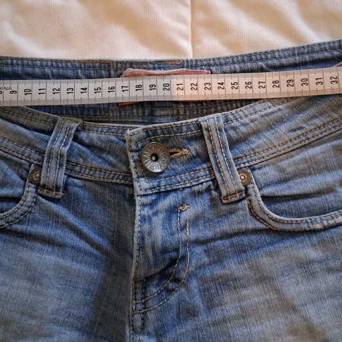 Bershka denim shorts used, size XS 34 6, blue
