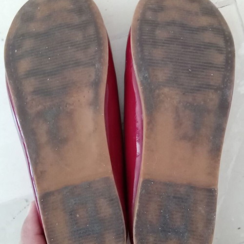 Doremi ballerinas used, red, sizes 30 and 31