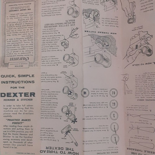 Dexter Portable Sewing Machine from the 70s like new