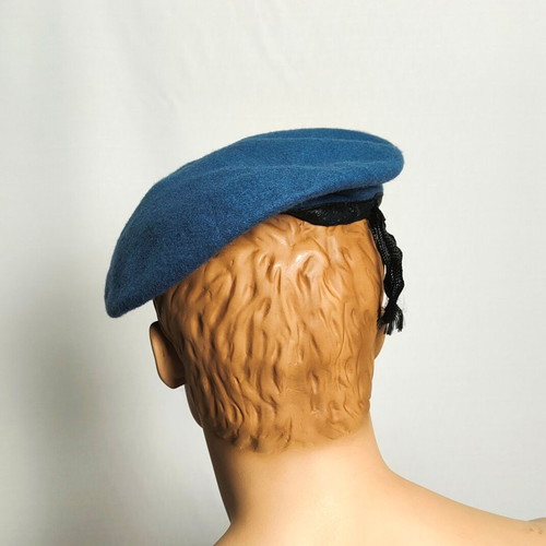 Set of 2 Blue Navy Military Berets like new, adjustable