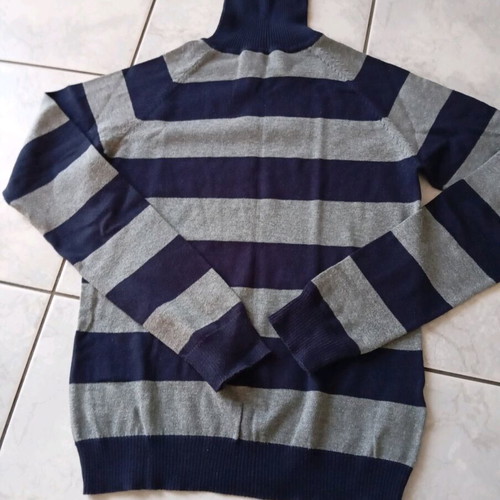 Zara women's turtleneck like new, gray and blue, size M