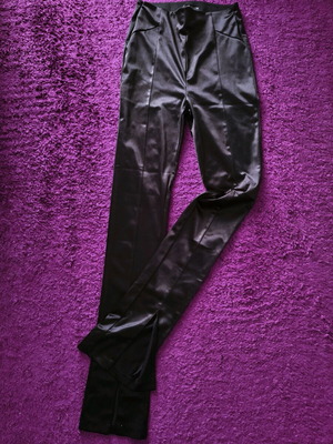 Satin pants Zara black like new, size S