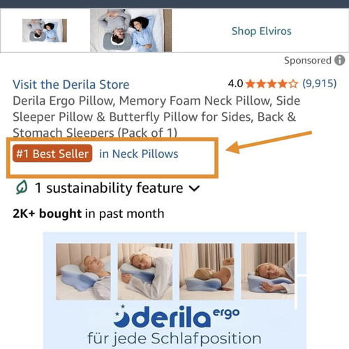 Derila Ergo Memory Foam Neck Pillow like new