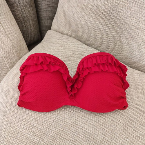 Mariemeili Top Swimsuit 80 C Red New Pin Up Style
