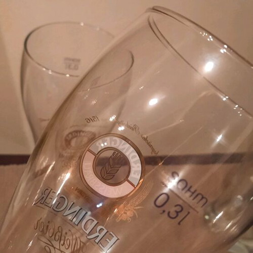 Erdinger Weissbier collectible glasses new, set of 3, 0.300l