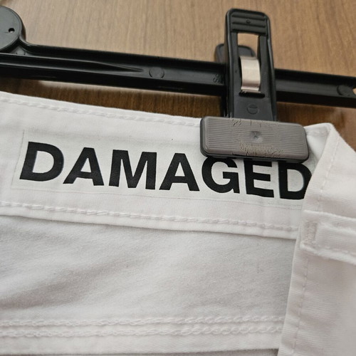 Flared pants Damaged Jeans white new, size M 38 10