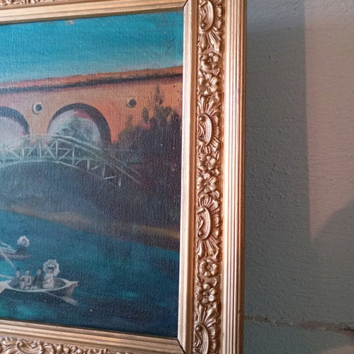 Oil painting on canvas used 59x35 from 1980