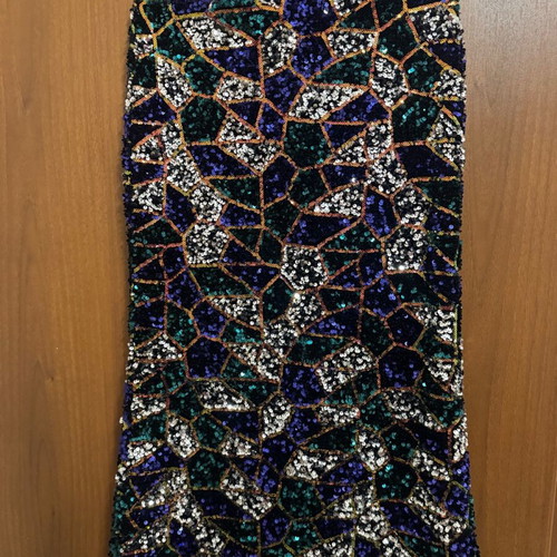 Karavan skirt new, black, full of sequins, size S