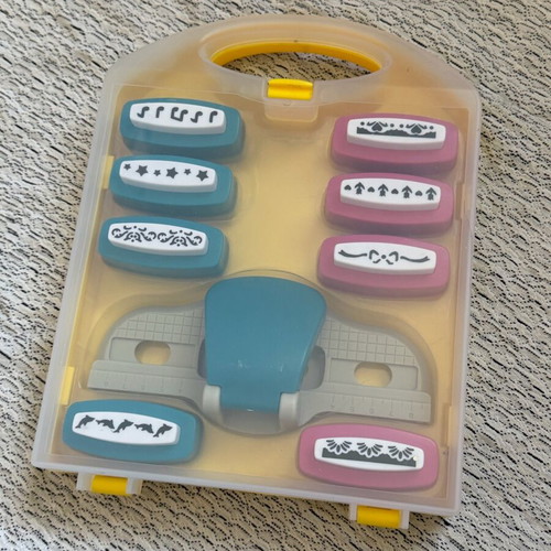 Paper punch set with 8 different shapes like new