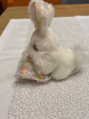 Plush bunny like new with pillow