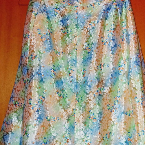 Floral summer skirt like new, multicolor A-Style